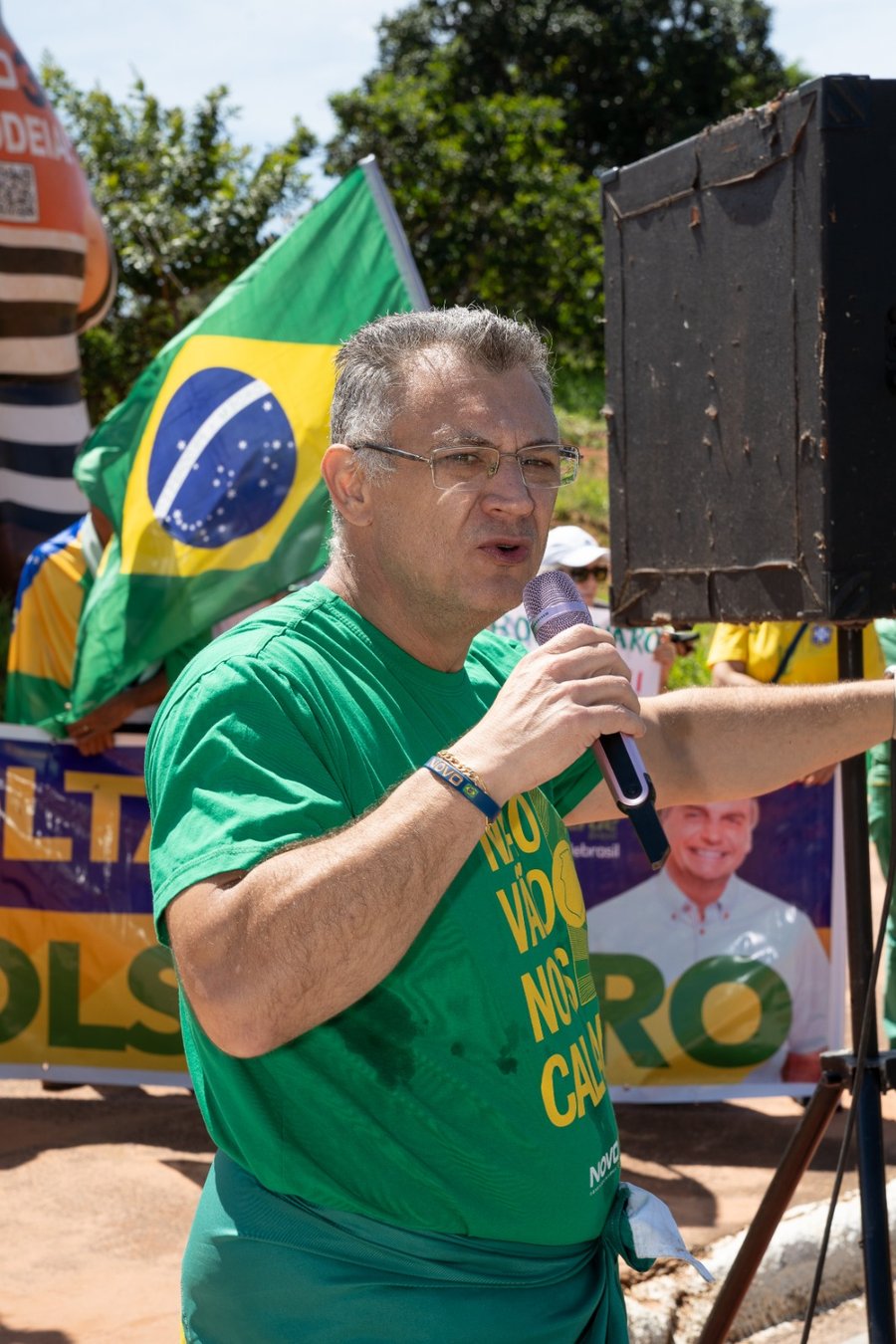 Nas ruas defendendo Bolsonaro e a liberdade